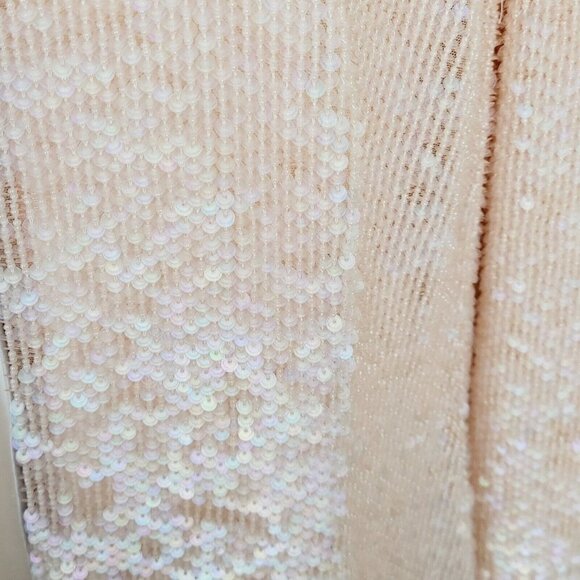 Vtg Giorgio Armani Evening Jacket Beaded Sequins Pink COA Project Piece Defects - Picture 11 of 13